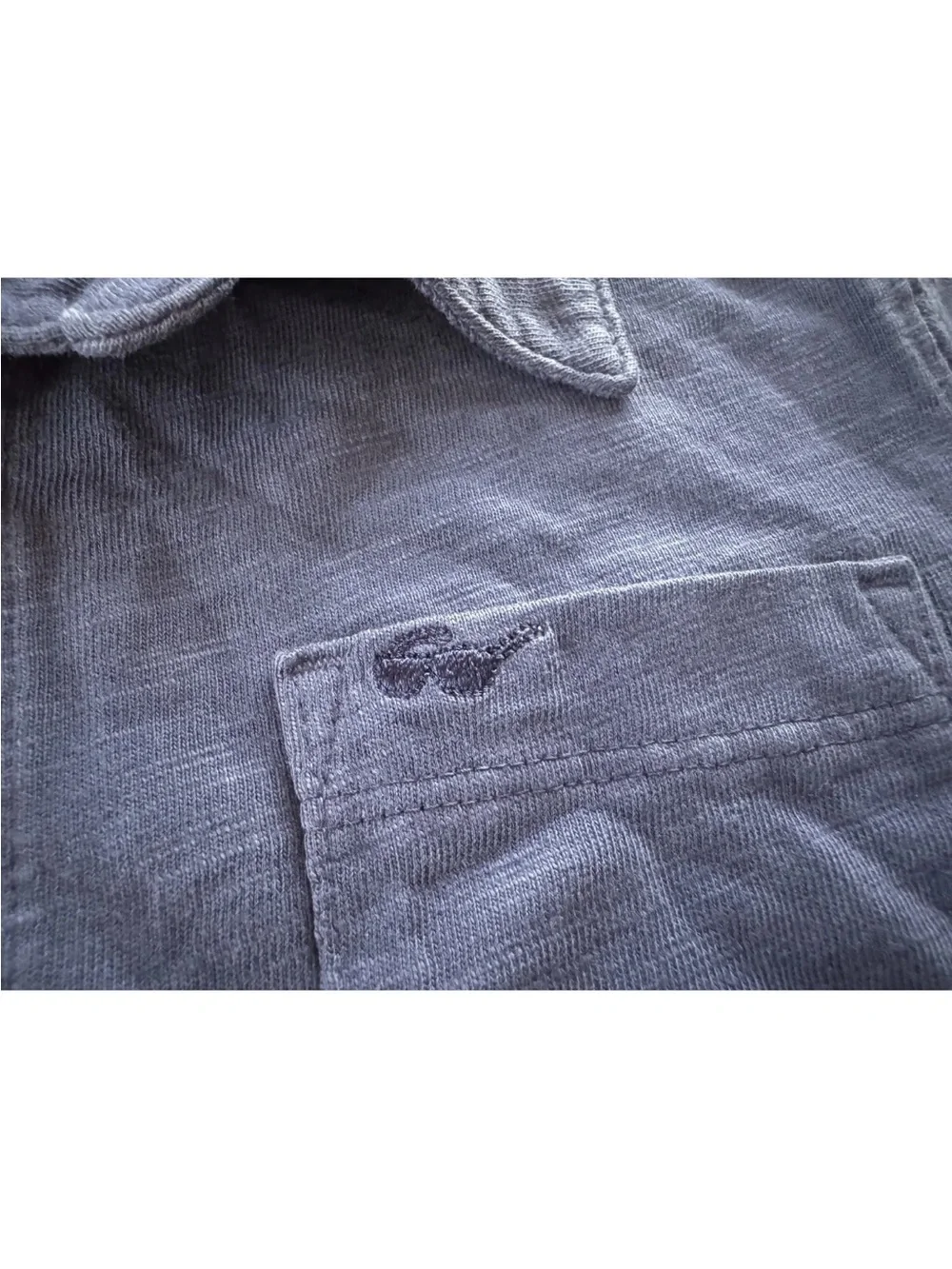 NWT Boys Size 4/5 Carters Blue Uniform Short Sleeve Polo Chest Pocket navy